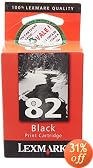 Lexmark #82 factory (OEM) Black Print Cartridge
