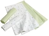 Carters 4 Pack Receiving Blankets - Sage