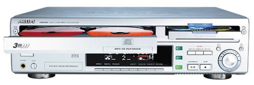 Projektoren: Philips CDR 802 CD-Rekorder/3-fach Wechsler silber