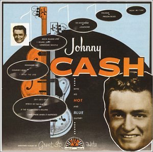 With His Hot & Blue Guitar by Johnny Cash album cover