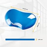Fellowes Gel Flex Transparent Mini Wrist Rest (Blue Crystal)