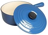 Le Creuset 3-1/2-Quart Saucepan with Cover, Blue