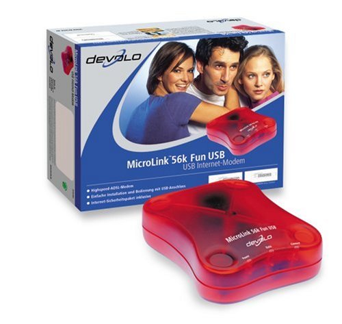 Digitalkameras: Devolo MicroLink 56k Fun USB externes Analog-Modem