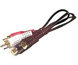Recoton ACGY1 Audio GP RCA "Y" Adapter - 1 Female to 2 Males