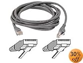 Belkin A3L791-100-S 100-Foot RJ45 CAT5E Patch Cable, Snagless Molded