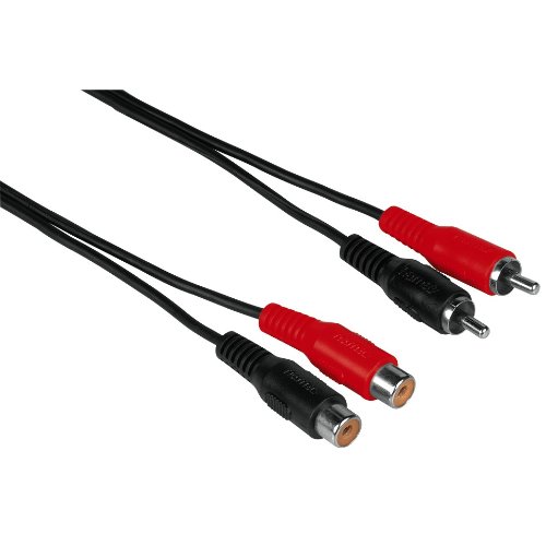 Heimkinosysteme: Hama Audio-Kabel 2 Cinch-Stecker - 2 Cinch-Kupplungen, 5 m