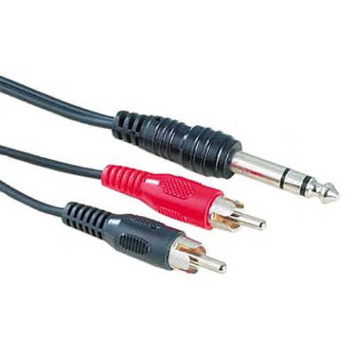 Heimkinosysteme: Hama Audio-Kabel 2 Cinch-St. - 6,3-mm-Klinkenst. Stereo, 2,5 m