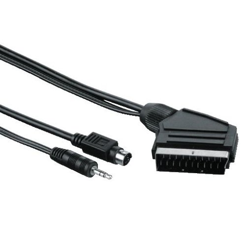 Heimkinosysteme: Hama 3,5-mm-Klinkenstecker. Stereo + S-Video-St. - Scart-Stecker, 5m
