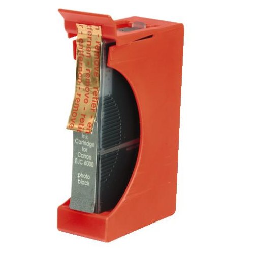 Heimkinosysteme: Hama Druckerpatrone photoschwarz f�r Canon BJC-3000 / BJC-6XXX / i550 / i850 / i6500 / S4XX / S5XX / S6XX / S750 / S4500 / S6300 / C100; 400; 600F