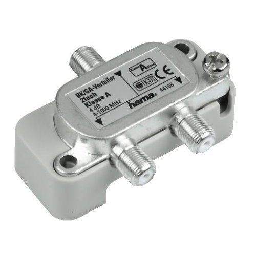 Heimkinosysteme: Hama BK/GA-Verteiler, 2fach, Klasse-A
