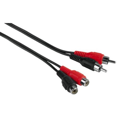Heimkinosysteme: Hama Audio-Kabel 2 Cinch-Stecker - 2 Cinch-Kupplungen, 2,5 m