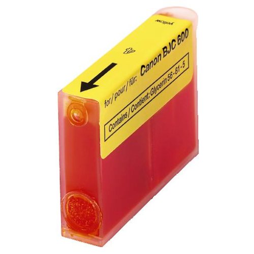 Heimkinosysteme: Hama Druckerpatrone gelb f�r Canon BJC-600er-Serie
