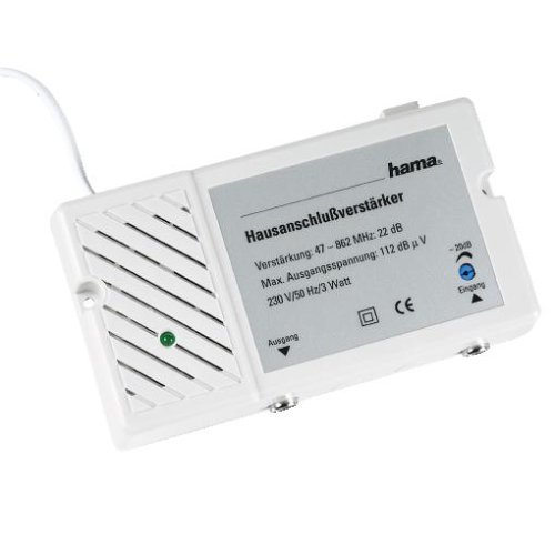 Heimkinosysteme: Hama Antennen-Hausanschlussverst�rker, 22 dB
