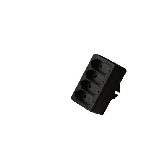 Heimkinosysteme: Hama Multistecker 4fach, Schwarz