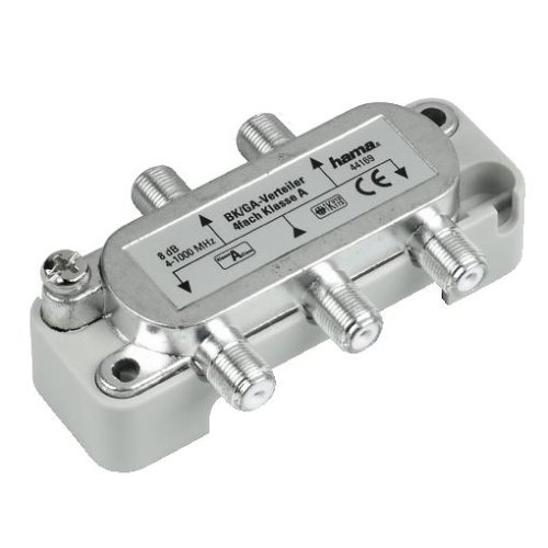 Heimkinosysteme: Hama BK/GA-Verteiler, 4fach, Klasse-A