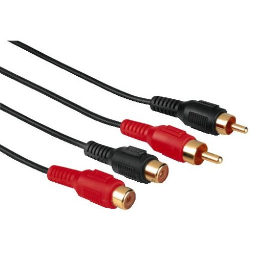 Heimkinosysteme: Hama Audio-Kabel 2 Cinch-Stecker - 2 Cinch-Kupplungen, 4 m