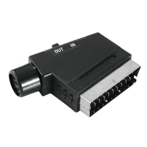 Heimkinosysteme: Hama Video-Adapter Scart-Stecker - 6-pol.-DIN-Kuppl. Stereo