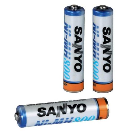 Festplatten: Sanyo Akku-Set "NiMH Micro AAA (KR10, 44)", 1,2 V, 900 mAh, 3 St
