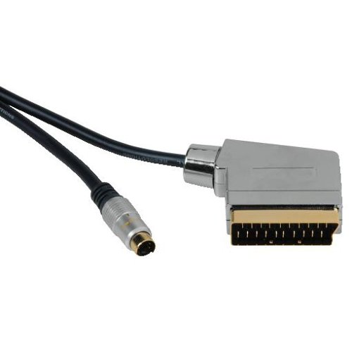 Heimkinosysteme: HomeTheatre Verbindungskabel Scart-Stecker IN/OUT - S-Video-Stecker, 2 m