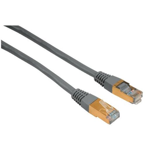 Heimkinosysteme: Hama CAT 5-Patchkabel STP, 7,5 m, Grau, geschirmt