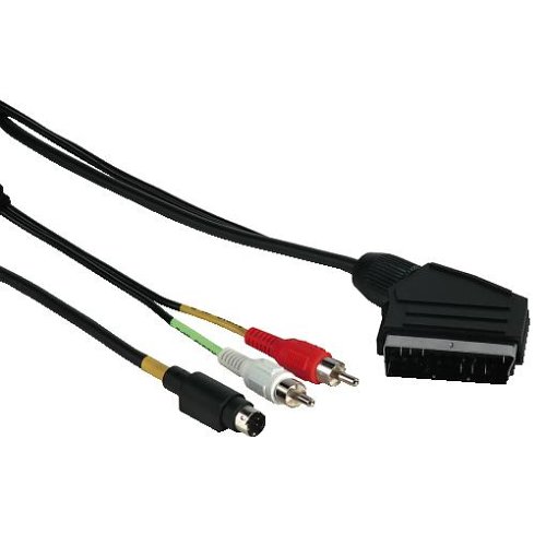Heimkinosysteme: Hama 2 Cinch-Stecker/S-Video-Stecker - Scart-Stecker, 2 m