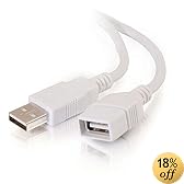 Cables To Go - 19003 - 1M USB A Male to A Female Extension Cable (White)