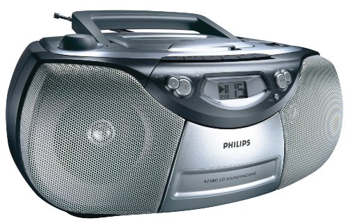 Projektoren: Philips AZ 1003 CD-Radiorekorder silber