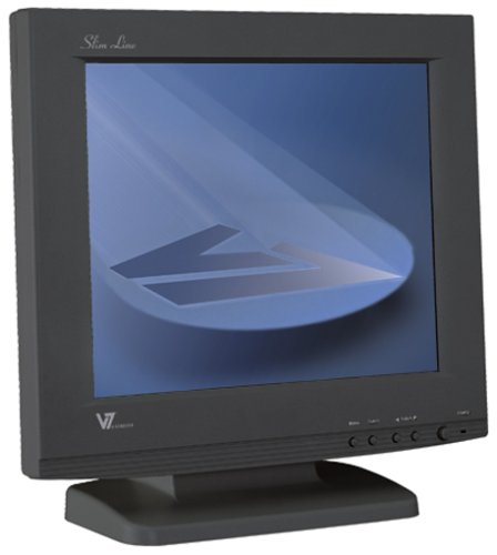 Verst&auml;rker und Receiver: V7 Videoseven L17B black - Slim Line TFT-Monitor