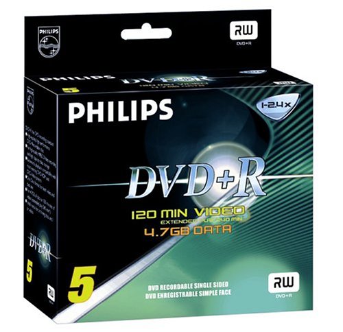 Projektoren: Philips DVD+R 4.7GB Videobox 5 Pack DVD-Rohlinge