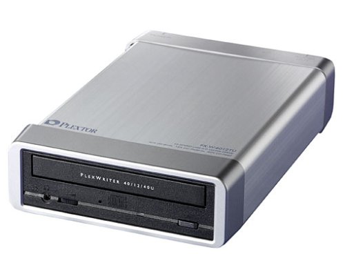 Projektoren: Plextor PX-W4012TU externer CD-Brenner 40x12x40x USB 2.0 (Retail)