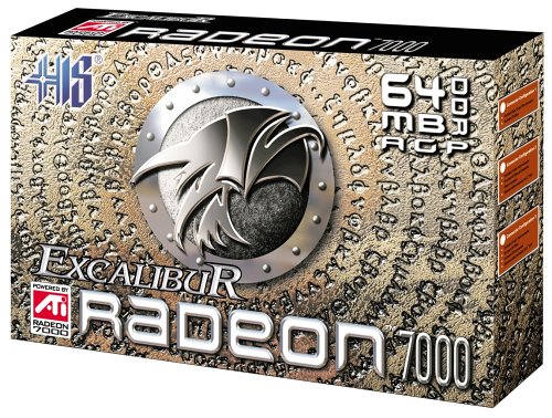 Heimkinosysteme: HIS Excalibur Radeon 7000 AGP-Grafikkarte 64MB DDR TV-Out/DVI (Retail)