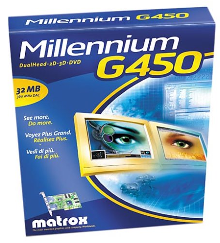 MP3 Player: Matrox Millenium G450 DH AGP-Grafikkarte 32MB DDR (Retail)