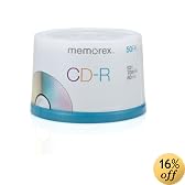 Memorex 700MB/80-Minute 52x Data CD-R Media (50-Pack Spindle)