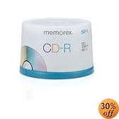 Memorex 700MB/80-Minute 52x Data CD-R Media (50-Pack Spindle)