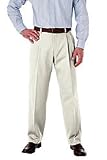 Mens Regular Pleat Front Original Blend Twill Trousers