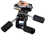 Bogen 3047 Deluxe 3-Way Pan/Tilt Tripod Head with Quick Release Plate