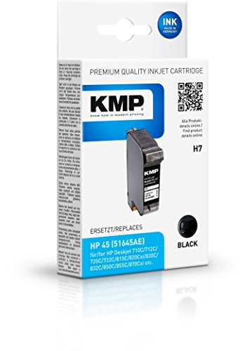 Kompaktanlagen: KMP H7 Tintenpatrone schwarz ersetzt HP 51645A