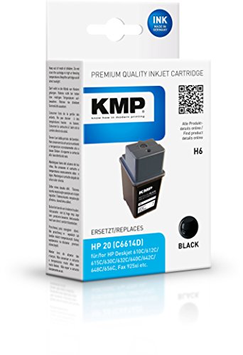 Kompaktanlagen: KMP H6 Tintenpatrone schwarz ersetzt Hewlett Packard P C6614D