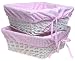 Willow Basket 2 pack - Pink