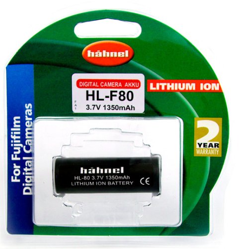 Heimkinosysteme: H�hnel HL-F80 3,7V 1350mAh Li-Ion Ersatzakku Typ Fuji NP-80 f�r Finepix 4800, 4900, 6800, 6900