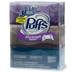 Puffs Ultra Soft & Strong Facial Tissue, White, Non-Lotion, 3 Decorative Boxes, 144 Two-Ply Tissues per Box