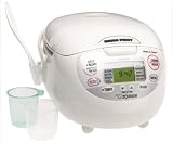 Zojirushi NS-ZAC18 10-Cup Neuro Fuzzy Rice Cooker, White Gray