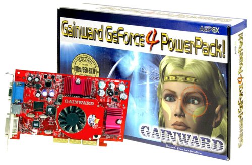 Handys Ohne Vertrag: Gainward GeForce4 PowerPack! Ultra/650-8X TV/DVI "Golden Sample"; Ti-4200-8X, 8x AGP, TV-Out und DVI inkl. DVI/VGA Adapter + Software