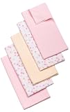 Wamsutta Baby 5 Pack Recceiving Blankets - Girl Assortment