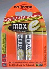 Elektronik Und Foto: Ansmann NiMH 1800 mAh Mignon Akku 2er Pack