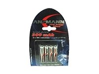 Elektronik und Foto: Ansmann 300 mAh NiCd Micro Akku 4er Pack