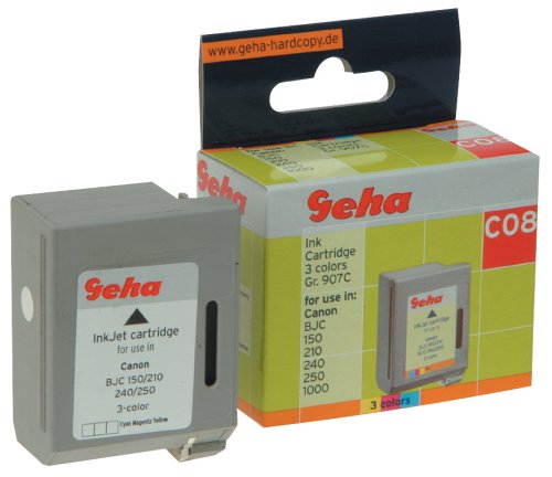 Handys ohne Vertrag: Geha Druckkopf f�r Canon BJC 150, 210, 240, 250, 1000, Inhalt 3 x 9 ml, Gruppe 907C, 3-farbig