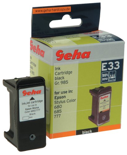 Handys Ohne Vertrag: Geha Tintenpatrone f�r Epson Stylus Color 680, 685, 777, Inhalt 17 ml, Gruppe 985, schwarz