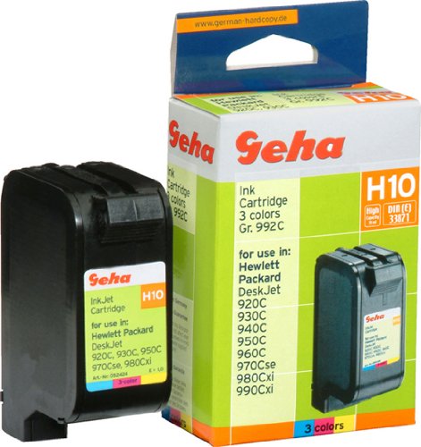 Handys ohne Vertrag: Geha Druckkopf f�r die meisten HP DeskJet der 900er Serie, PhotoSmart Serie, OfficeJet Serie, Color Copier 290, Fax 1220, 38 ml, Gruppe 992, 3-farbig