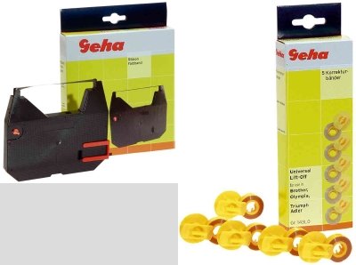 Handys ohne Vertrag: Geha Farbband C-Film f�r Brother 7800, Gruppe 152 C, Ma�e: 13mm / 130m, Farbe schwarz